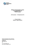 Cruise Report #65: TERIFIC project, 26 November – 10 December 2019